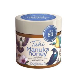 Jar of Tahi Manuka Multifloral Honey MGO 80+ from Panzer's