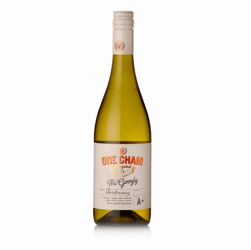 Bottle of One Chain Vineyards The Googly Chardonnay White Wine from Panzer's