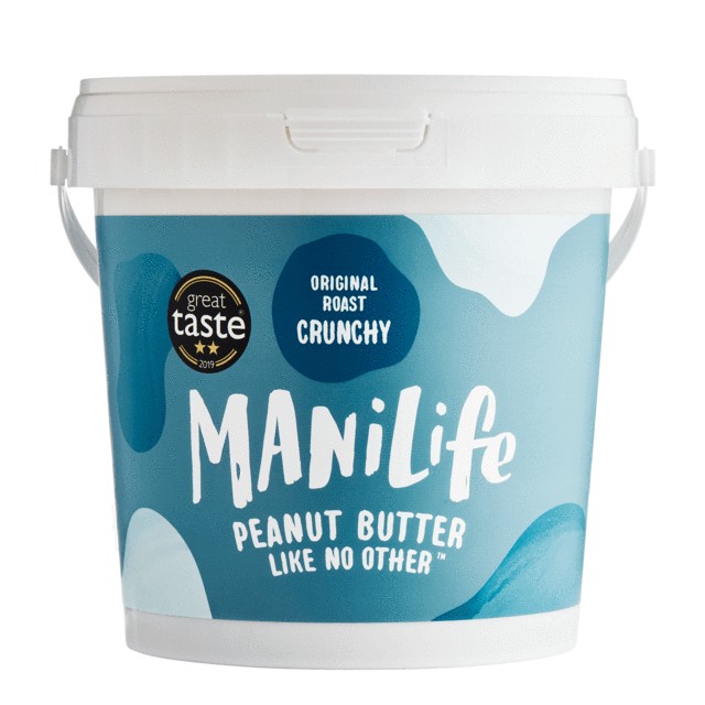 Large Jar of Manilife Original Roast Crunchy Peanut Butter from Panzer's