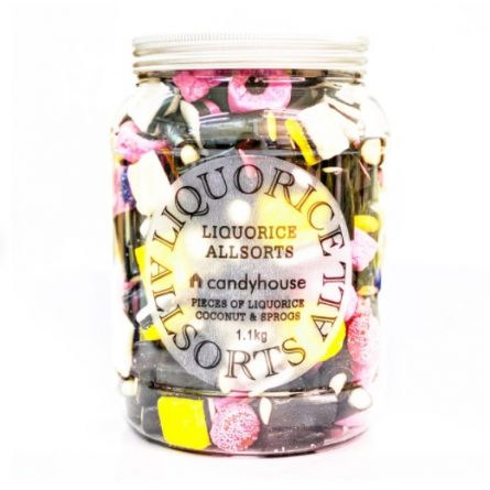 Large Jar of Candyhouse Liquirice Allsorts from Panzer's