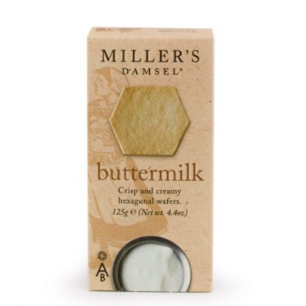 Miller's Damsel Buttermilk Crisp and Creamy Hexagonal Wafers from Panzer's