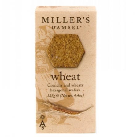 Pack of Miller's Damsel Wheat Crunchy and Wheaty Hexagonal Wafers from Panzer's