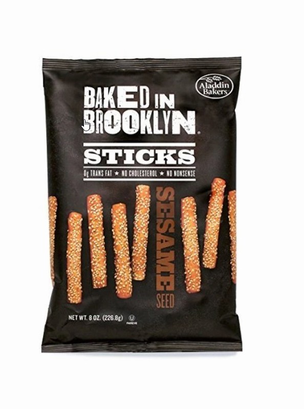 Bag of Baked in Brooklyn Sesame Sticks from Panzer's