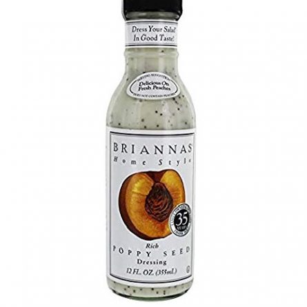 Single Bottle of Briannas Home Style Poppy Seed Dressing from Panzer's