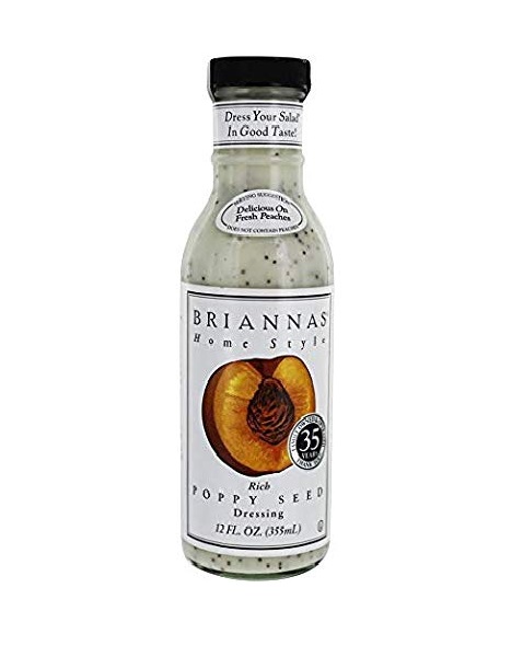 Single Bottle of Briannas Home Style Poppy Seed Dressing from Panzer's