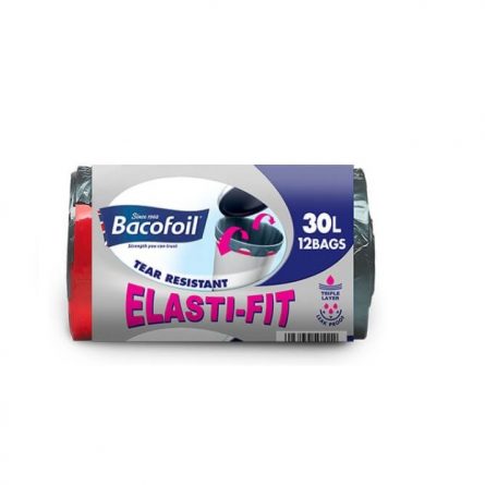 Bacofoil Elasti-fit Bin Liners 30l from Panzer's