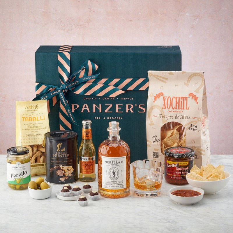 Panzer's Marvellous Merser Hamper for Father's day with Merser rum and other delicious items