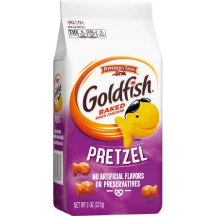 Bag of Pepperidge Farm Pretzel Goldfish from Panzer's