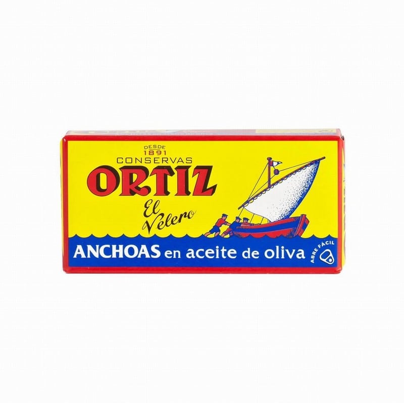 Jar of Ortiz Bonito Anchovy Fillets from Panzer's