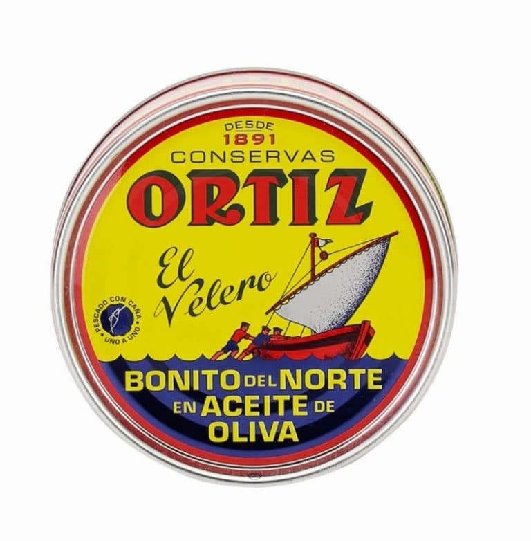 Large Jar of Ortiz Bonito Tuna Fillets in Olive Oil from Panzer's