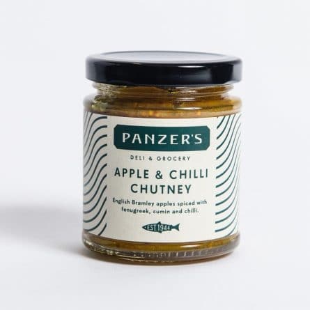 A Single Jar of Apple and Chilli Chutney from Panzer's