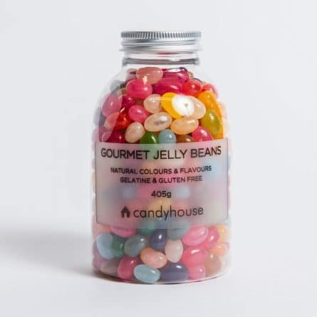 Small jar of Candyhouse Gourmet Jelly Beans from Panzer's