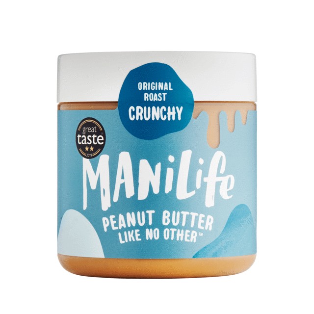Jar of Manilife Original Roast Crunchy Peanut Butter from Panzer's