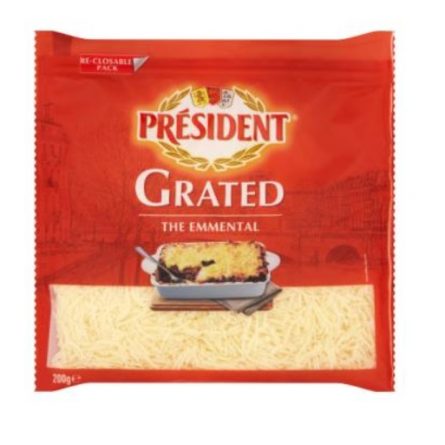 Pack of President Grated Emmental Cheese from Panzer's