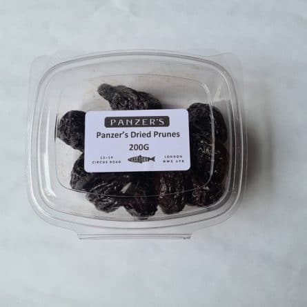 A Small Container of Dried Prunes from Panzer's