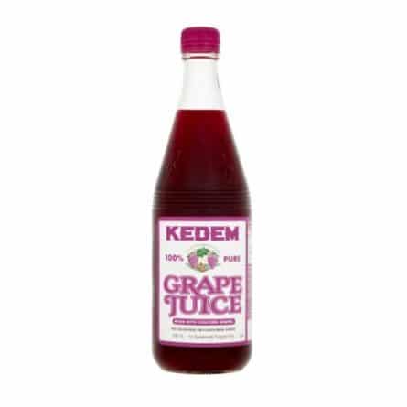 Bottle of Kedem Kosher 100% Pure Grape Juice from Panzer's