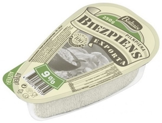 Baltais Curd Cheese 9% Fat from Panzer's