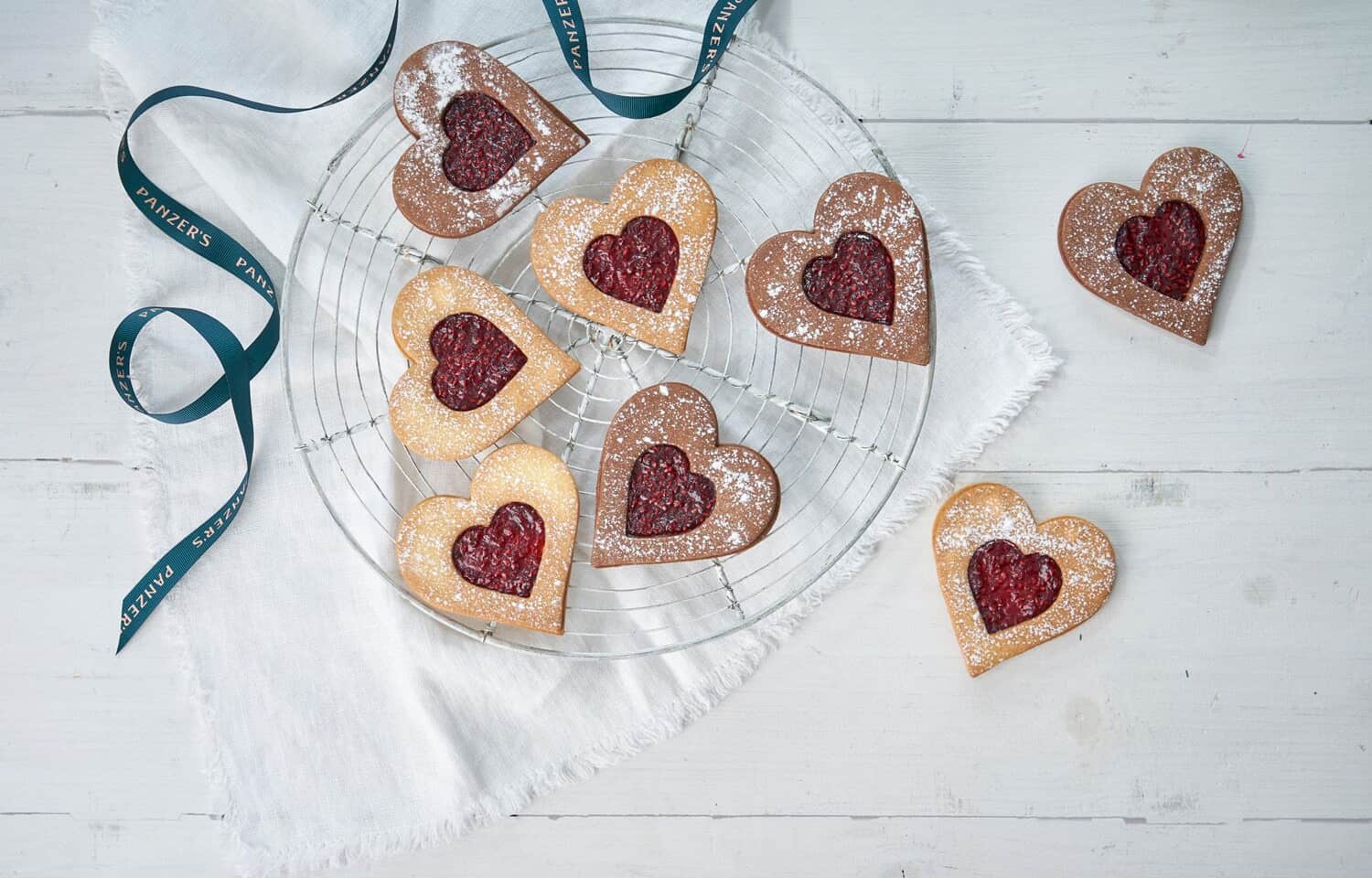 Panzers heart shape biscuits