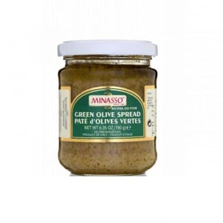 Jar of Minasso Green Olive Spread from Panzer's