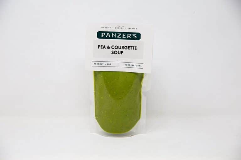 Home-Made Pea & Courgette Soup from Panzer's