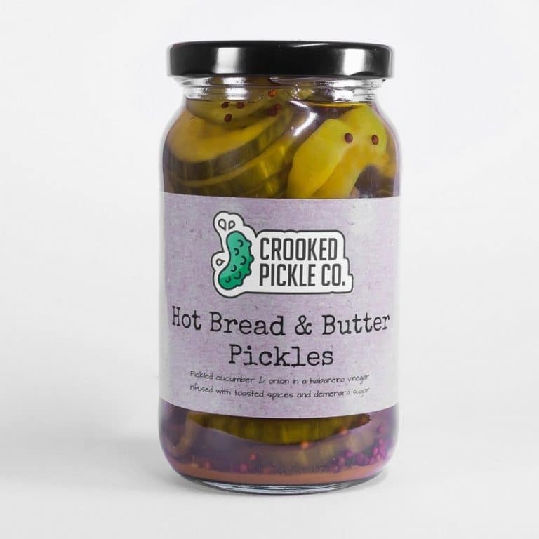 Crooked Pickle Co. Hot Bread and Butter Pickles from Panzer's