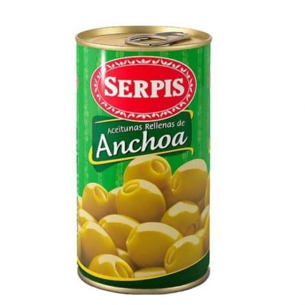 Jar of Serpis Anchovy Stuffed Spanish Olives from Panzer's