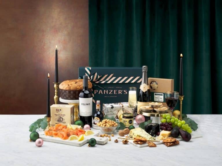 A Splendid Christmas Hamper from Panzer's with smoked salmon