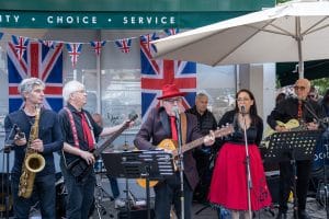 Simply Grey Live band at Panzer's Jubilee Street Party