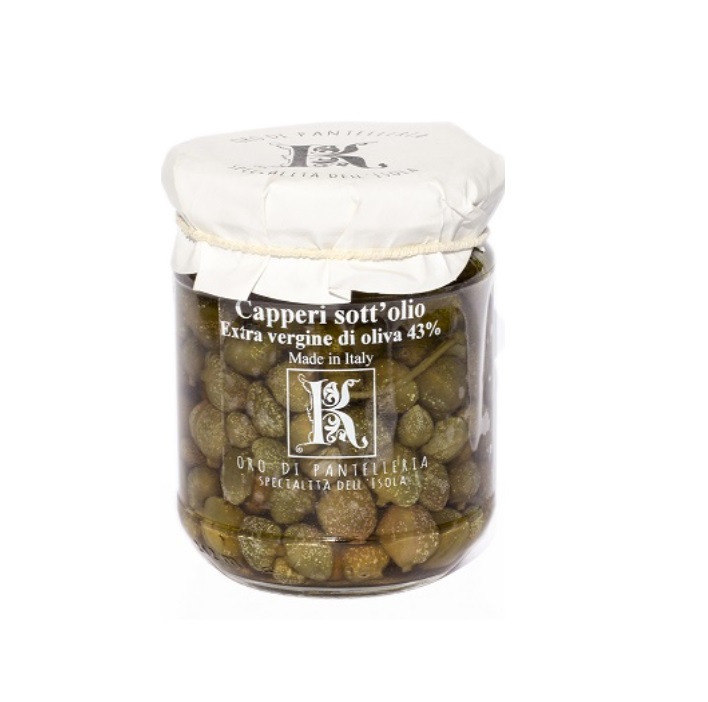 Jar of Kazzen Capers in Extra Virgin Olive Oil from Panzer's