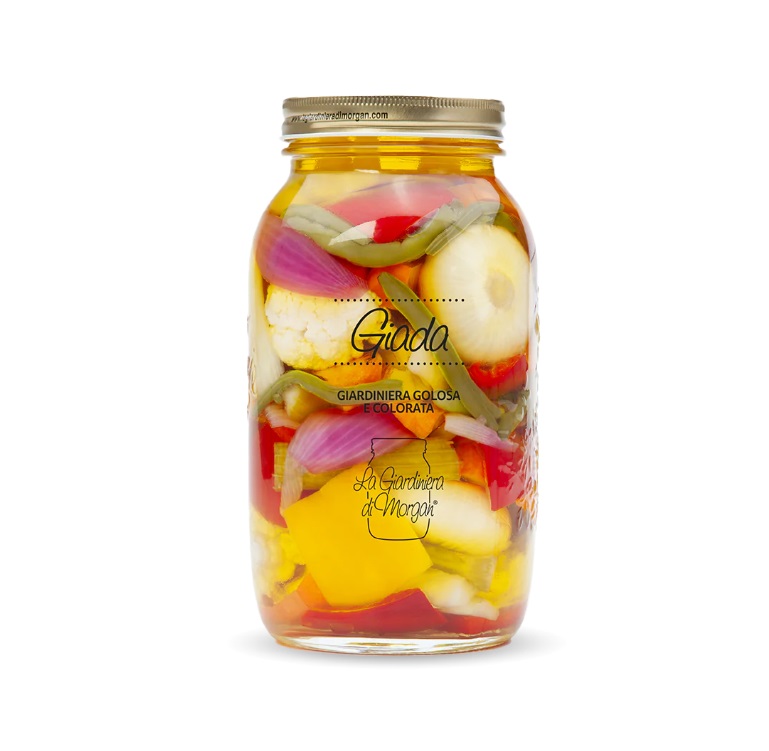 Large Jar of La Giardiniera di Morgan Sweet and Sour Vegetables in Oil from Panzer's