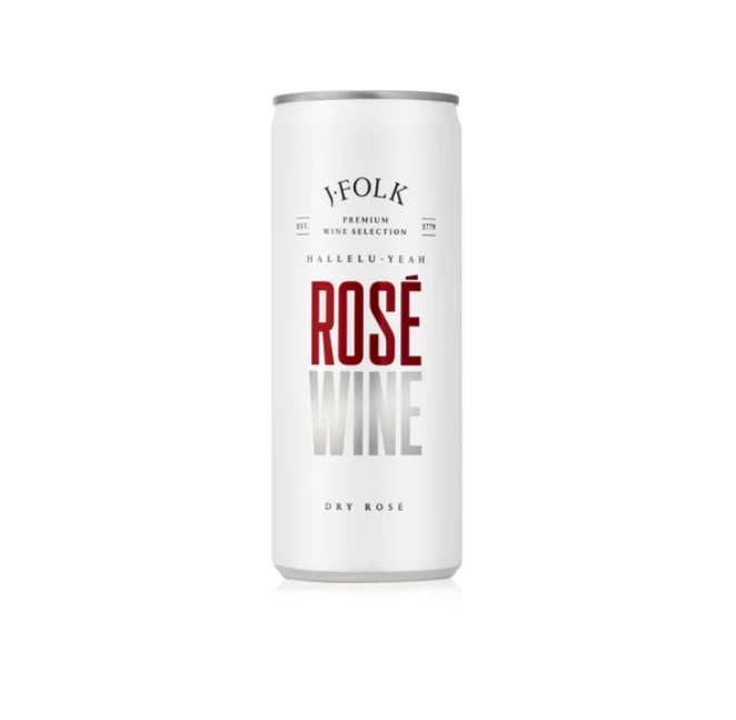 Can of J Folk Kosher Rose Wine from Panzer's