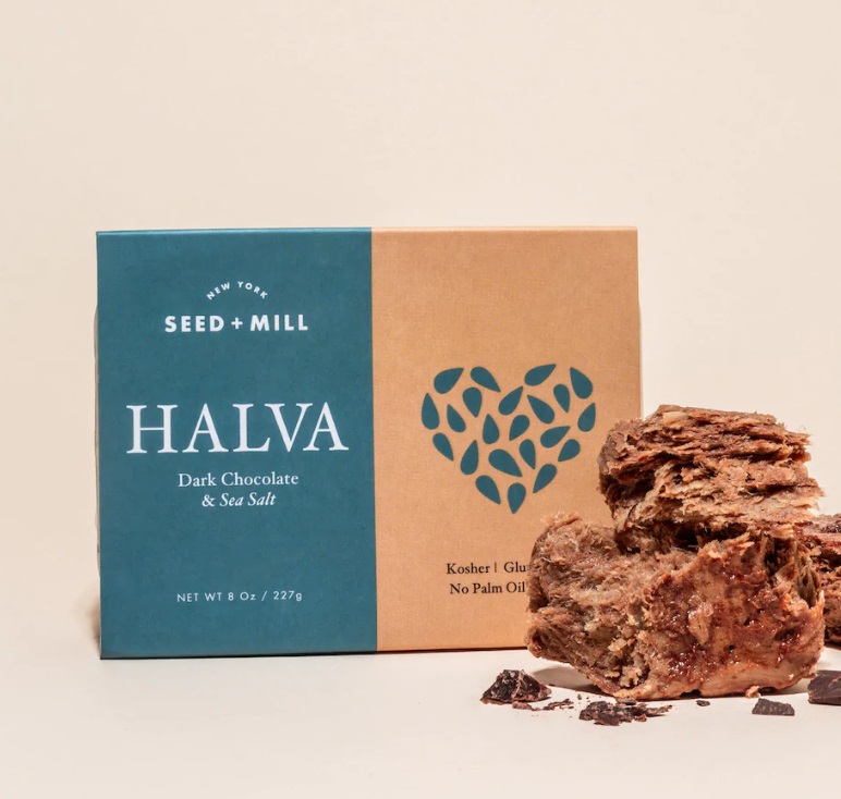 Seed + Mill Sea Salt Dark Chocolate Halva Pre-pack 8oz from Panzer's