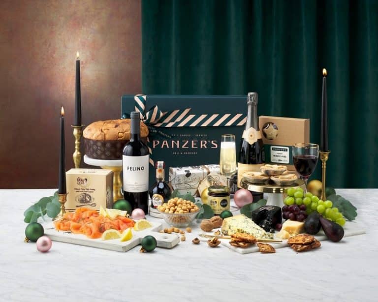 A Splendid Christmas from Panzer's with Pierre Mignon champagne and Felino red wine