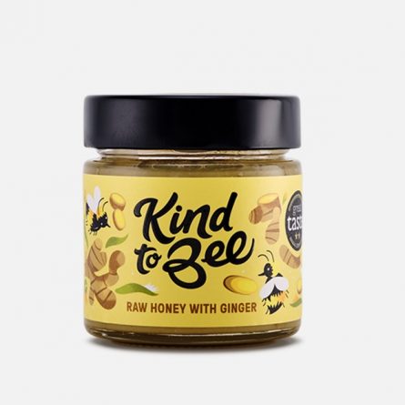 Jar of Kind to Bee Raw Honey with Ginger