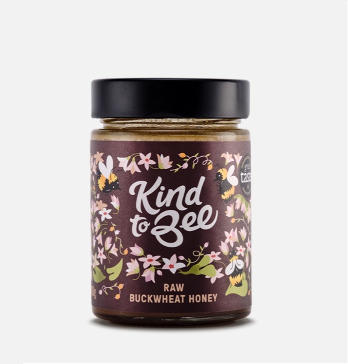 Jar of Kind to Bee Raw Buckwheat Honey from Panzer's