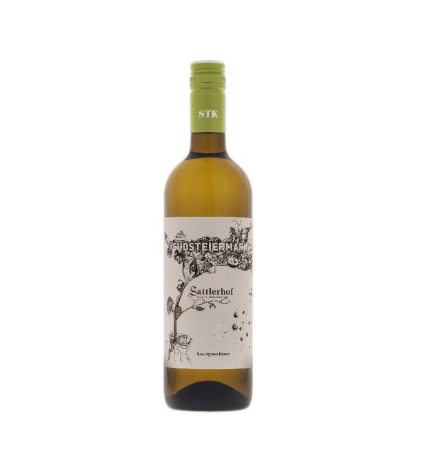 Bottle of Sattlerhoff sauvignon Blanc Gamlitz White Wine from Panzer's