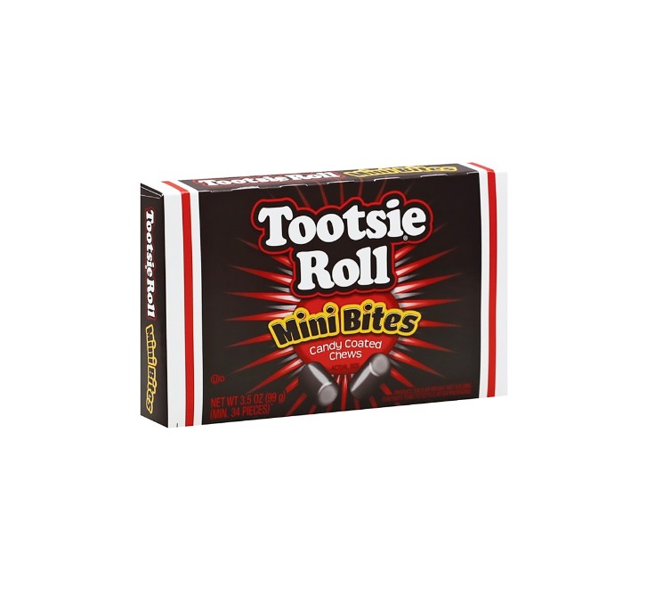 Pack of Tootsie Roll Mini Bites Candy Coated Chews from Panzer's