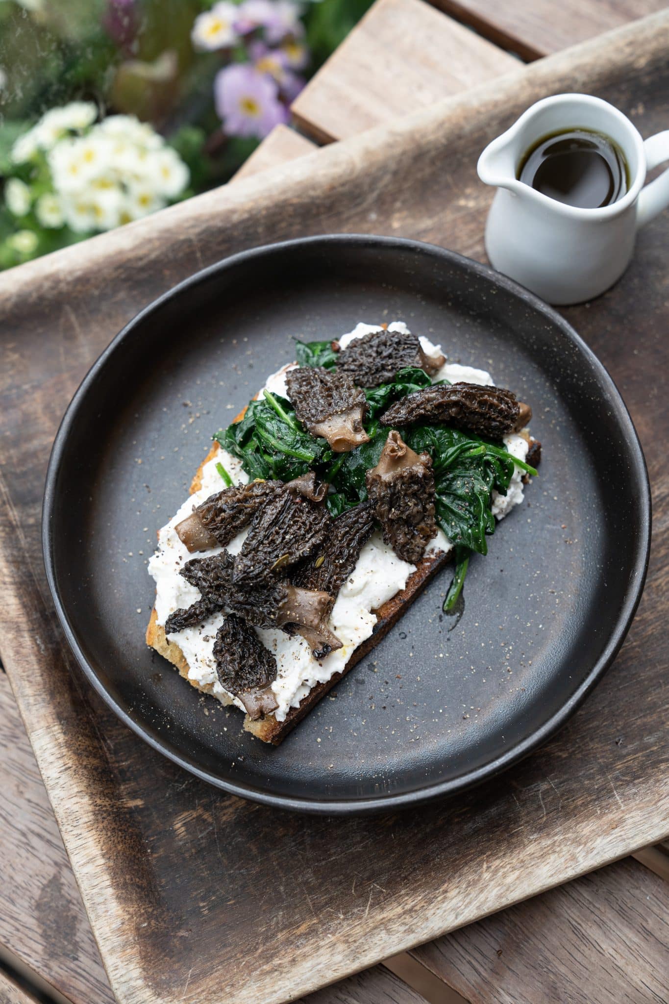April Recipe Spring Morels on Toast Panzer's