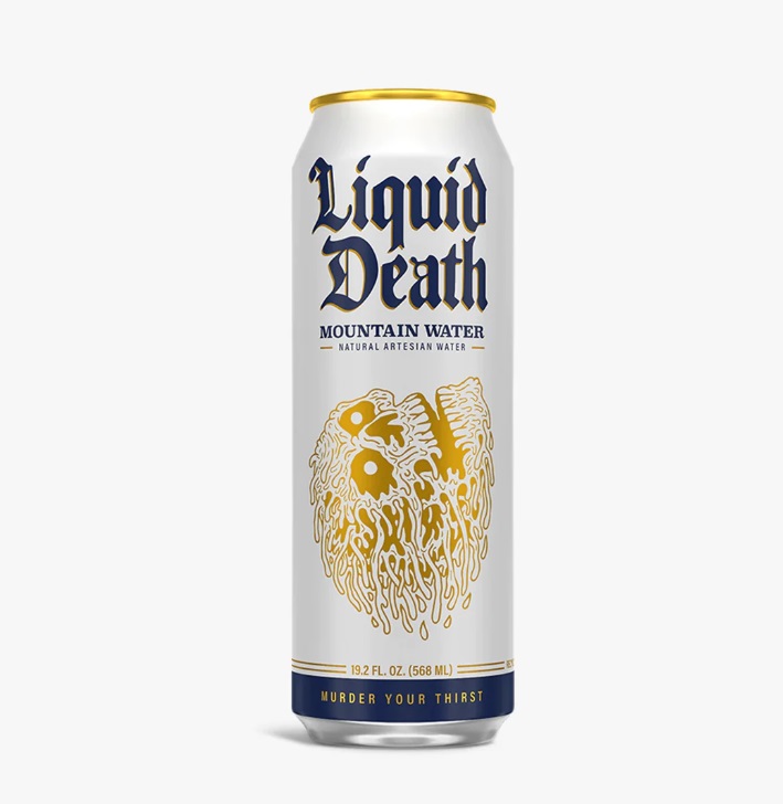 Can of Liquid Death Mountain Water from Panzer's