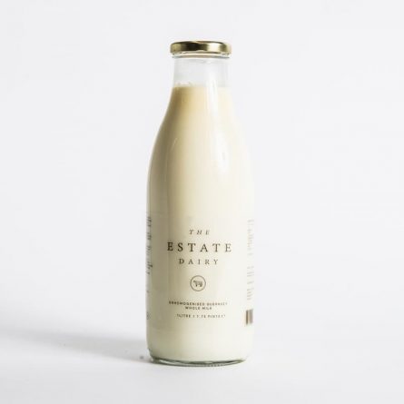 Bottle of Estate Dairy Whole Milk from Panzer's