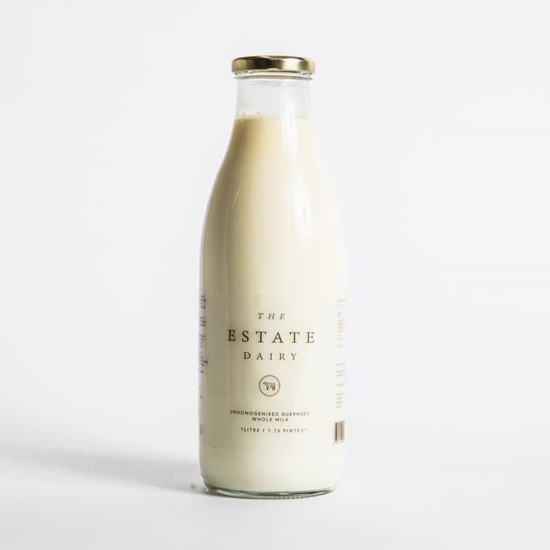 Bottle of Estate Dairy Whole Milk from Panzer's