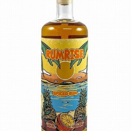 Bottle of Rumrise Spiced Rum from Panzer's