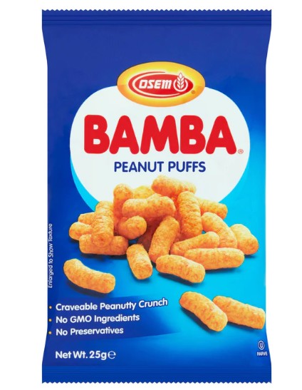 Small Bag of Bamba Kosher Peanut Butter Puffs from Panzer's