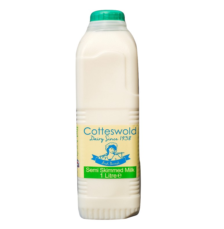 Bottle of Cotteswold Semi Skimmed Milk from Panzer's