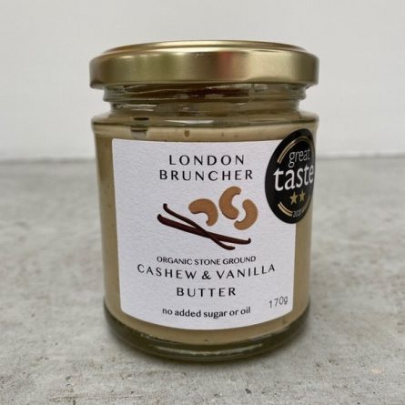 Jar of London Bruncher Cashew & Vanilla Butter from Panzer's