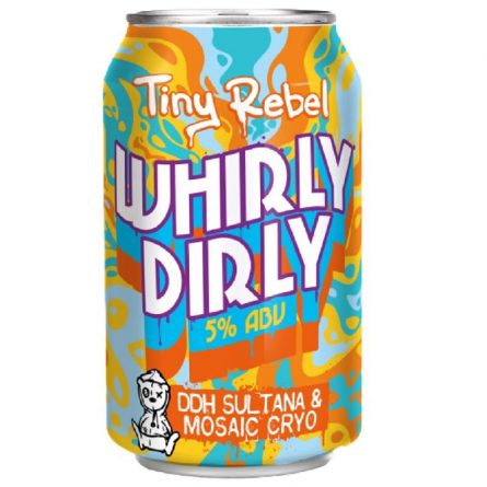 Can of Tiny Rebel Whirly Dirly Beer from Panzer's