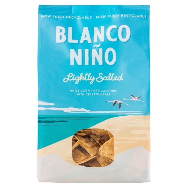 Blanco Nino Lightly Salted White Corn Tortilla Chips from Panzer's