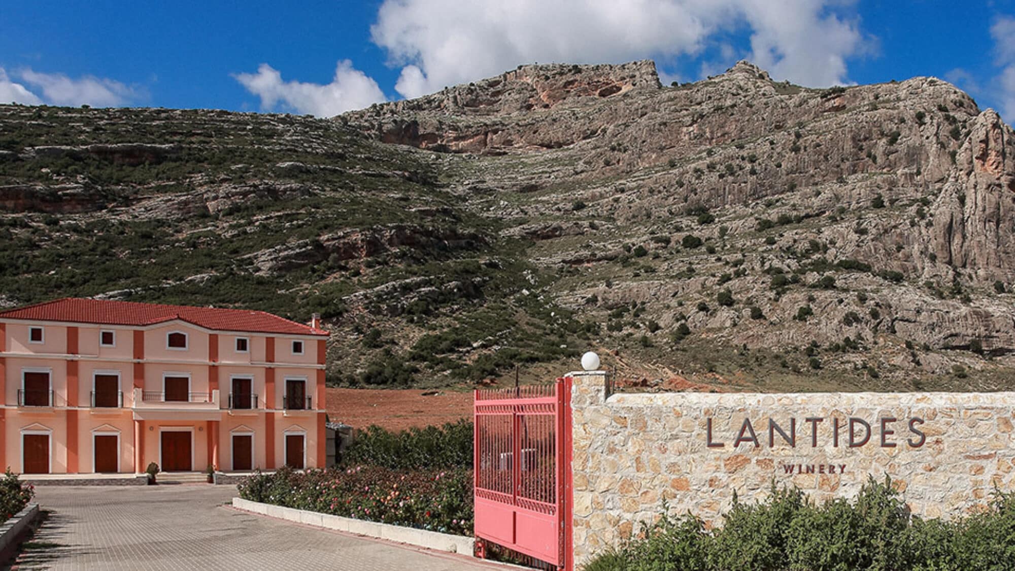 A view of the Lantides Winery property 