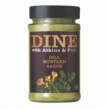 Jar of Dine with Atkins and Potts Dill Mustard Sauce from Panzer's