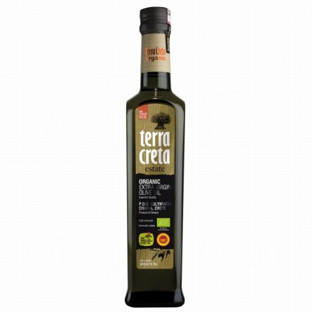 Bottle of Terra Creta Organic Extra Virgin Olive Oil from Panzer's